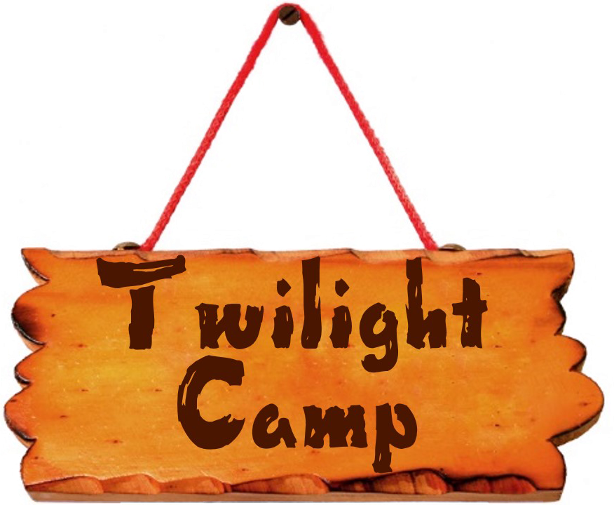 twilight camp sign
